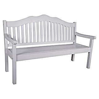 Garden Pleasure Gartenbank Austin (B x T x H: 160 x 64 x 103 cm, Eukalyptus, Weiß)