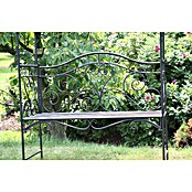 Garden Pleasure Gartenbank Colima mit Rosenbogen (B x T x H: 124 x 48 x 200 cm, Stahl, Schwarz) | BAUHAUS