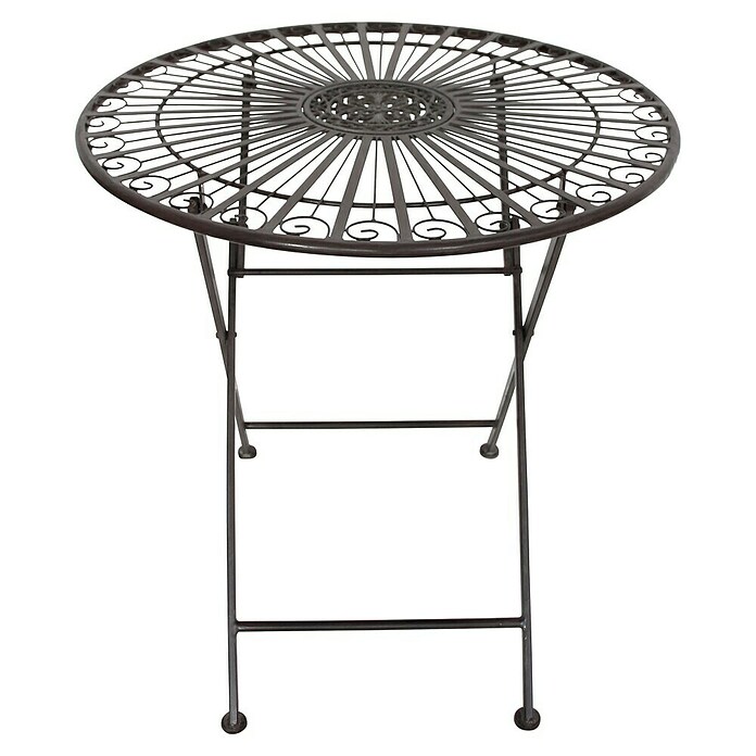 Garden Pleasure Balkonmöbel-Set Mangan (3 -tlg., Stahl, Schwarzbraun, Klappbar) | BAUHAUS