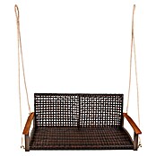 Garden Pleasure Hängebank Cuneo (B x T x H: 131 x 64 x 53 cm, Polyrattan, Akazie, Braun) | BAUHAUS