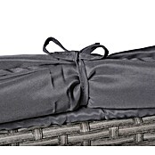 Garden Pleasure Loungesofa Saint-Tropez 2-Sitzer (B x T x H: 170 x 75 x 83 cm, Polyrattan, Schwarz/Silbergrau) | BAUHAUS