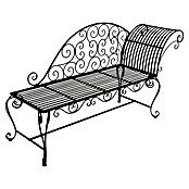 Garden Pleasure Gartenbank Lamington (B x T x H: 163 x 47,5 x 93 cm, Stahl, Schwarz-Braun) | BAUHAUS