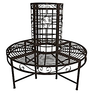 Garden Pleasure Baumbank Larissa 360° (Ø x H: 121 x 112 cm, Stahl, Schwarz)