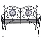 Garden Pleasure Gartenbank Jalua (B x T x H: 116 x 53 x 90,5 cm, Stahl, Schwarz-Grau-Weiß) | BAUHAUS