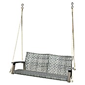 Garden Pleasure Hängebank Cuneo (B x T x H: 131 x 64 x 53 cm, Polyrattan, Akazie, Grau) | BAUHAUS