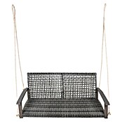 Garden Pleasure Hängebank Cuneo (B x T x H: 131 x 64 x 53 cm, Polyrattan, Akazie, Grau) | BAUHAUS