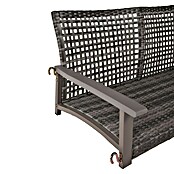 Garden Pleasure Hängebank Cuneo (B x T x H: 131 x 64 x 53 cm, Polyrattan, Akazie, Grau) | BAUHAUS