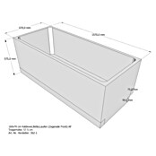Sanicomfort Badewannenträger (L x B x H: 157 x 67 x 57,5 cm, Expandiertes Polystyrol, Weiß) | BAUHAUS