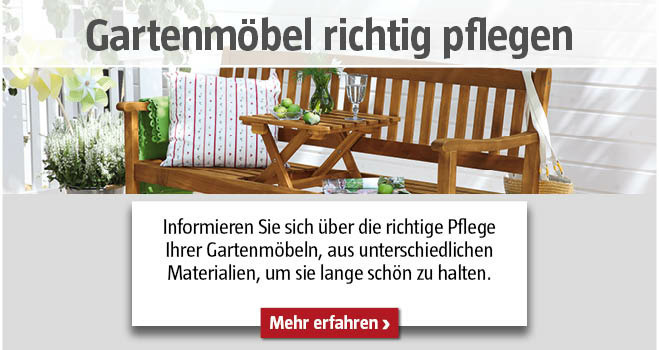 Gartenmöbel pflegen