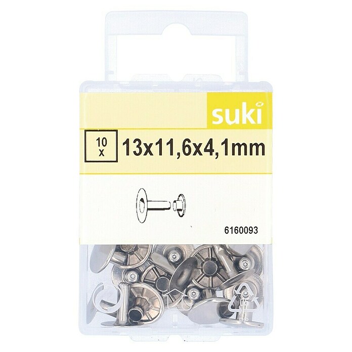 Suki Remache (Diámetro de remache: 13 mm, Longitud de remache: 11 mm, 10 ud.) | BAUHAUS