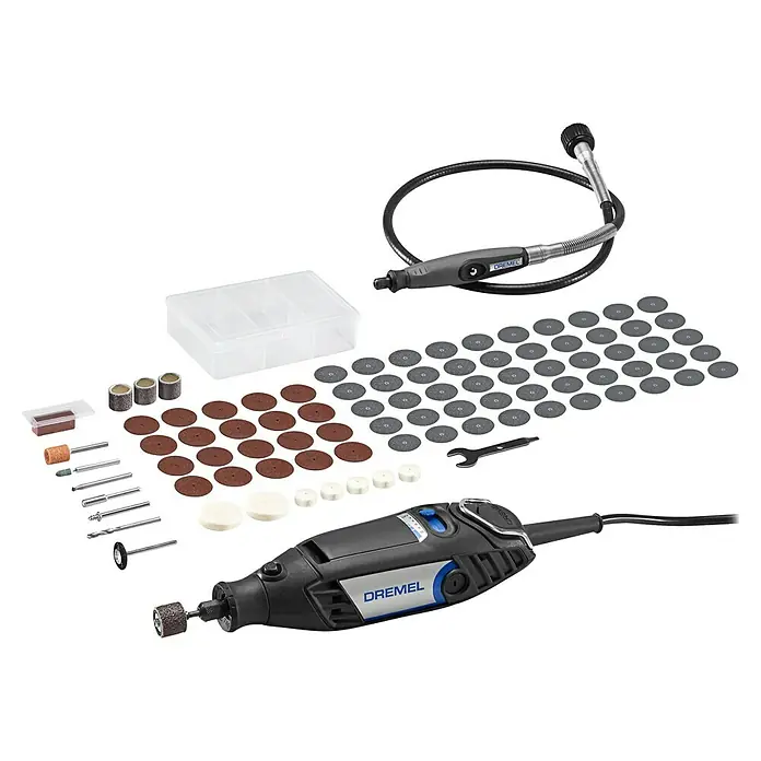 Dremel Multifunktionswerkzeug 3200 (1/90) - 130 W - Dremel Rotationswerkzeug-Set mit einer Vielzahl von Zubehörteilen für verschiedene Anwendungen. Ideal für Heimwerker und Bastler.