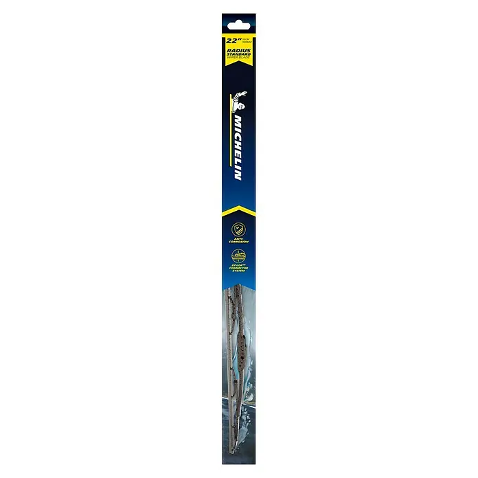 Michelin Goma de escobilla limpiaparabrisas Radius Standard - Largo: 50 cm, Materiales naturales - Limpiaparabrisas Michelin Radius Standard para una visibilidad clara en cualquier clima, con protección anticorrosión y sistema conector EZ-LOK™.