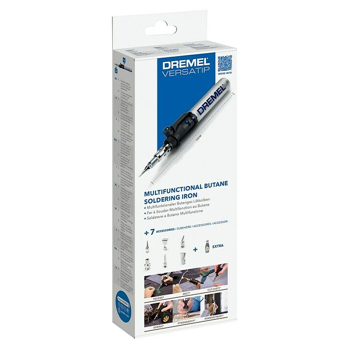 Dremel Soldador a gas 2000-7 (1200 °C (aire libre) 680 °C (aire caliente) 550 °C (puntas)) | BAUHAUS