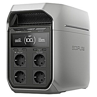 EcoFlow Estación de energía portátil solar Delta 3 Plus (1.024 Wh, Gris)