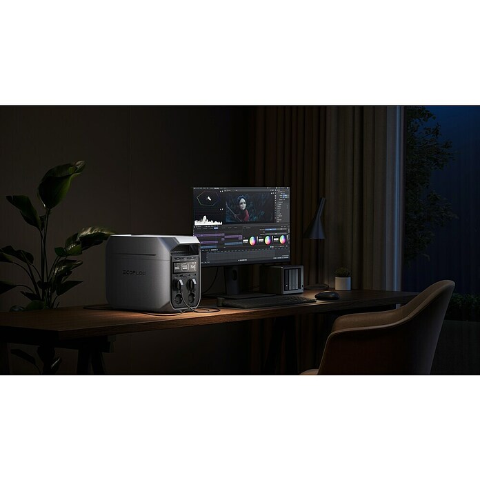 EcoFlow Prijenosna energetska stanica Delta 3 Plus  (1.024 Wh, Siva) | BAUHAUS