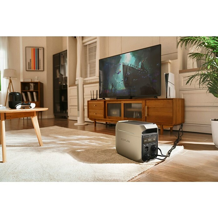 EcoFlow Prijenosna energetska stanica Delta 3 Plus  (1.024 Wh, Siva) | BAUHAUS