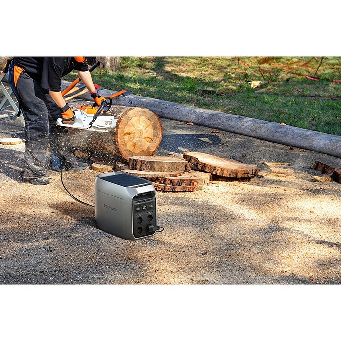 EcoFlow Prijenosna energetska stanica Delta 3 Plus  (1.024 Wh, Siva) | BAUHAUS