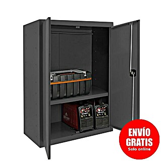 Regalux Armario multiusos metálico (L x An x Al: 40 x 80 x 90 cm, Antracita)