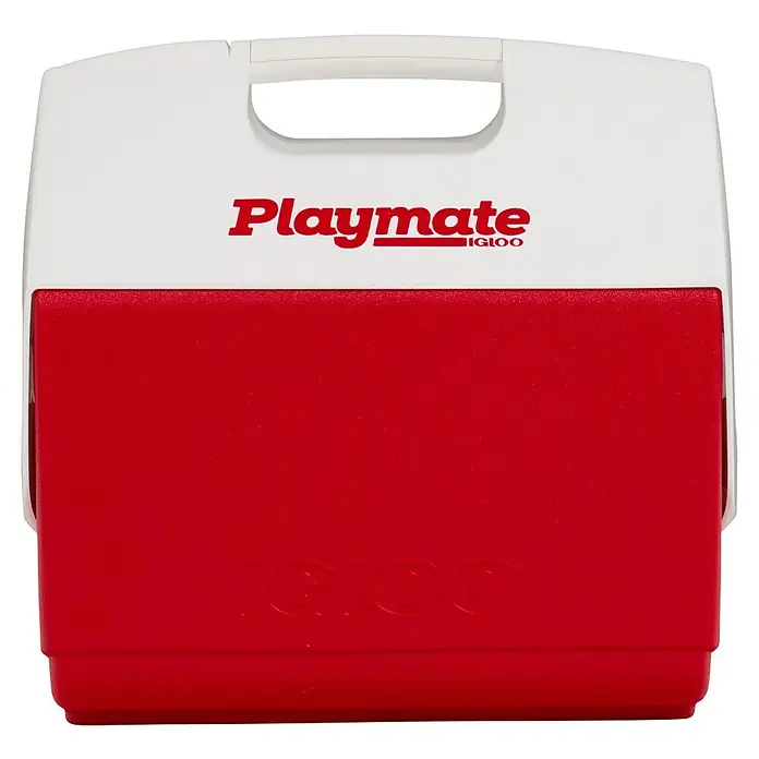 Igloo Kühlbox - 15 l, L x B x H: 40,3 x 25,9 x 37,8 cm, Rot/Weiß - Eine rot-weiße Igloo Playmate Kühlbox mit weißem Griff.