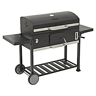Kingstone KMS Barbacoa de carbón Black Angus Maxi (Superficie de la parrilla (An x Pr): 92 x 43 cm, Negro)