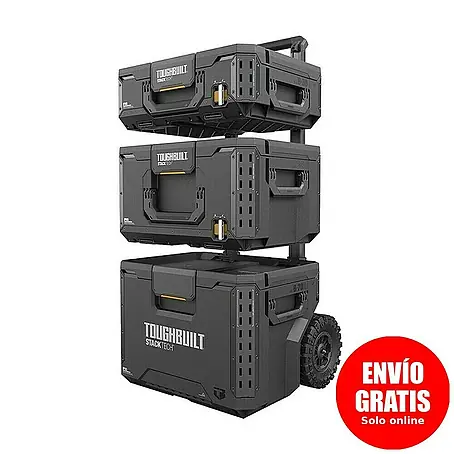 ToughBuilt StackTech Juego de cajas de herramientas TB-B1S3-B-70R