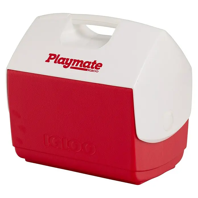 Igloo Kühlbox - 15 l, L x B x H: 40,3 x 25,9 x 37,8 cm, Rot/Weiß - Rote und weiße Igloo Playmate Kühlbox mit weißem Griff.