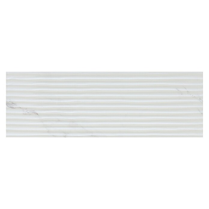 Halcón Stenska ploščica Naos Channel Blanco Brillo  (30 x 90 cm, Bela, Sijaj) | 4288 - 3D Optik | EAFC - Wandfliesen | EAF - Fliesen | EA - Fliesen | E - Fliesen | BAUHAUS