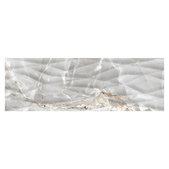 Halcón Stenska ploščica Fame Giga Grey Brillo  (90 x 30 cm, Sijaj) | 4288 - 3D Optik | EAFC - Wandfliesen | EAF - Fliesen | EA - Fliesen | E - Fliesen | BAUHAUS