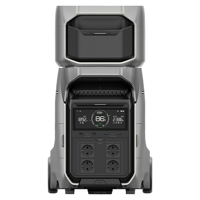 EcoFlow Powerstation Delta Pro 3 (4 096 Wh, Silber, Schwarz) | BAUHAUS