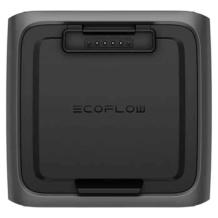 EcoFlow Estación de energía portátil River 3 Plus - 286 Wh, Negro - Imagen de un producto EcoFlow. Es una estación de energía portátil y compacta con un diseño minimalista y un esquema de color oscuro.