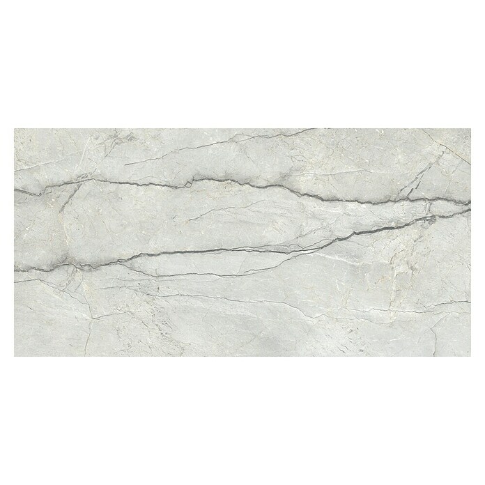 Cersanit Porculanska pločica Piove Light Grey Polished  (60 x 120 cm, Sjaj) | BAUHAUS