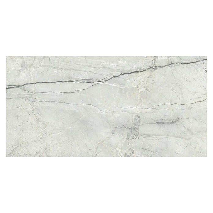 Cersanit Porculanska pločica Piove Light Grey Polished  (60 x 120 cm, Sjaj) | BAUHAUS