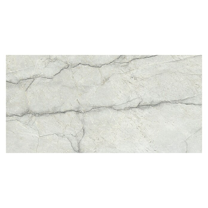 Cersanit Porculanska pločica Piove Light Grey Polished  (60 x 120 cm, Sjaj) | BAUHAUS