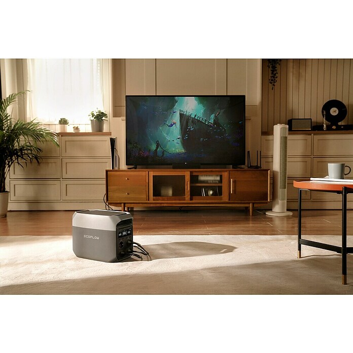 EcoFlow Powerstation Delta 3 (1 024 Wh, Silber/Schwarz) | BAUHAUS