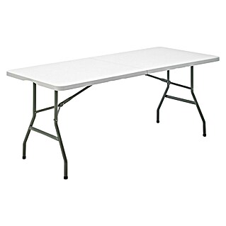 Mesa de jardín Every (L x An x Al: 180 x 70 x 74 cm, Blanco roto)
