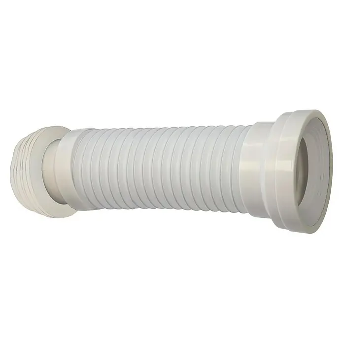 Artysan Pack de WC Inter 3 - Sin borde de descarga, Salida dual, Blanco - Manguera de drenaje flexible blanca para aplicaciones sanitarias. Es acanalada y tiene conectores en ambos extremos para una fácil instalación.