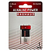 BAUHAUS Batterie Power E Block 6LR61 (9-Volt-Block, Alkali-Mangan, 9 V, 1 Stk.) | BAUHAUS
