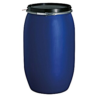 Graf Weithalsfass (120 l, Blau, Mit Deckel)