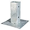 Stabilit Aufschraubhülse (91 x 91 mm, Stahl, Feuerverzinkt)
