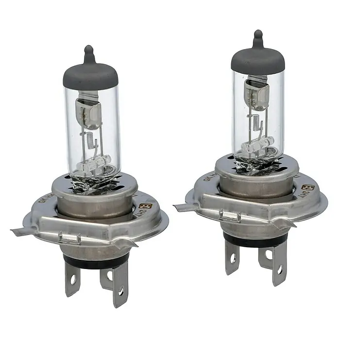 UniTEC Hauptscheinwerfer-Lampen - H4, 2 Stk. - Zwei H4-Halogenlampen für Autoscheinwerfer, gut für klare Sicht und Sicherheit im Straßenverkehr.