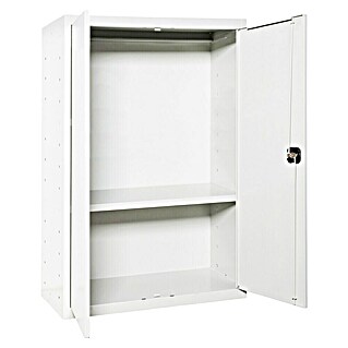 Simonrack Simonlocker Armario multiusos metálico Multi Professional Desmontado (L x An x Al: 40 x 80 x 90 cm, Blanco/Blanco, Número de baldas: 1 ud.)