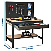Simonrack Simonwork Banco de trabajo BT2 Box (Antracita/Madera, Ancho: 151 cm) | BAUHAUS