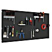 Simonrack Panelclick Panel perforado con 14 ganchos y 3 accesorios (L x An: 120 x 60 cm, Antracita) | BAUHAUS