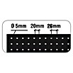 Simonrack Panelclick Panel perforado con 14 ganchos y 3 accesorios (L x An: 120 x 60 cm, Antracita) | BAUHAUS