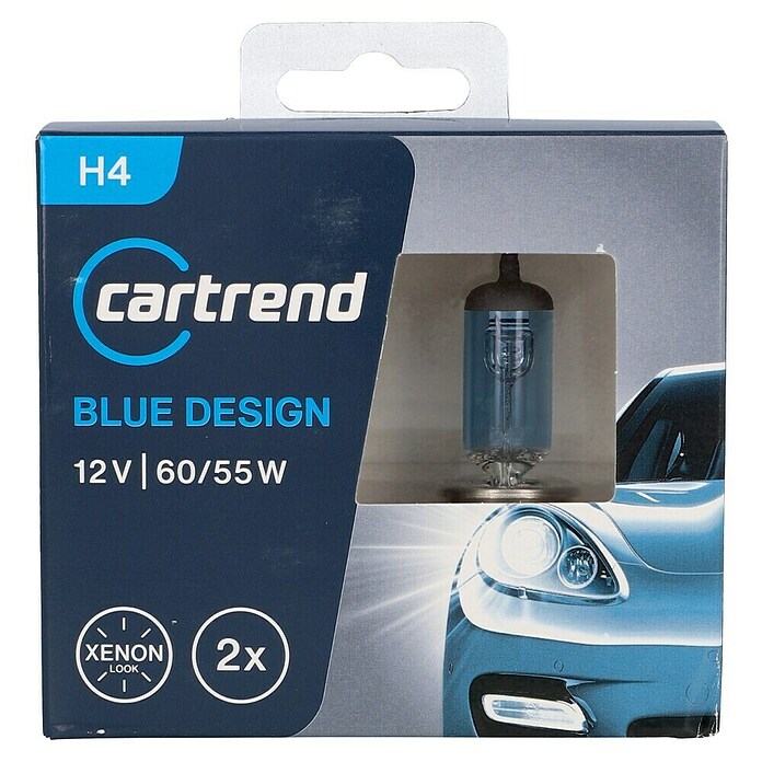 UniTEC Halogen-Scheinwerferlampe XENON Blue Design (H4, 2 Stk.)