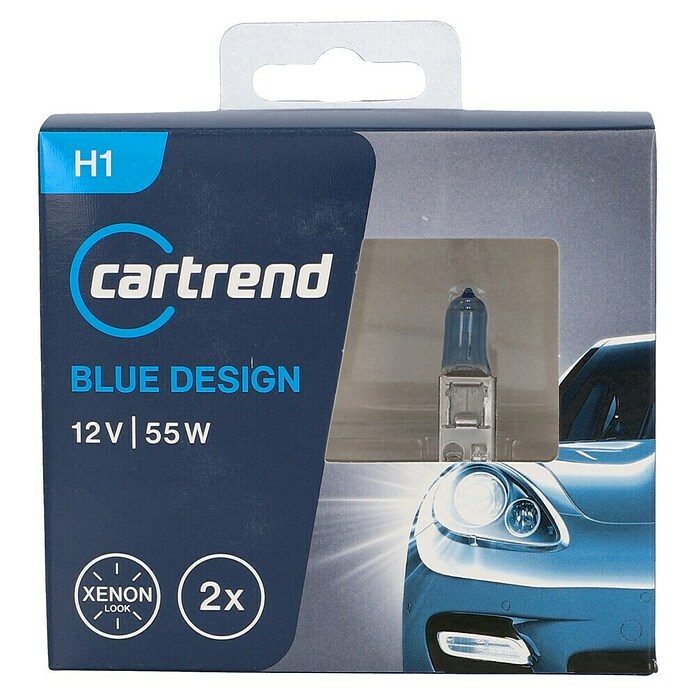 UniTEC Halogen-Scheinwerferlampe XENON Blue Design (H1, 2 Stk.)