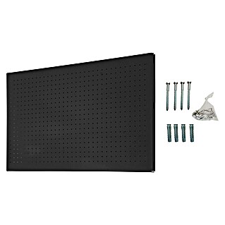 Simonrack Panelclick Panel perforado con 8 ganchos (An x L: 40 x 120 cm, Antracita)