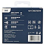 UniTEC Hauptscheinwerfer-Lampen XENON Mega White (H4, 2 Stk.)
