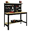 Simonrack Simonwork Banco de trabajo BT3 (L x An: 61 x 121 cm, Altura de trabajo: 144,5 cm, Carga soportada: 600 kg, Antracita/Madera) | BAUHAUS