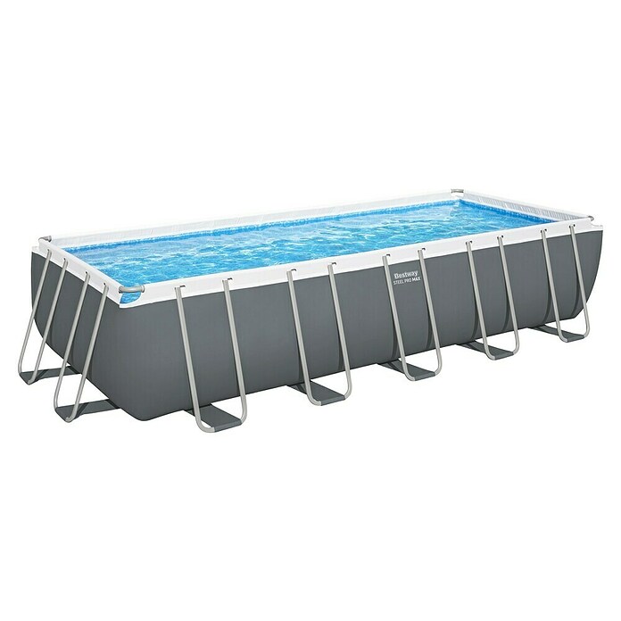 Bestway Bazen sa čeličnim okvirom Steel Pro MAX  (D x Š x V: 640 x 274 x 132 cm, Siva, 19.281 l) | BAUHAUS